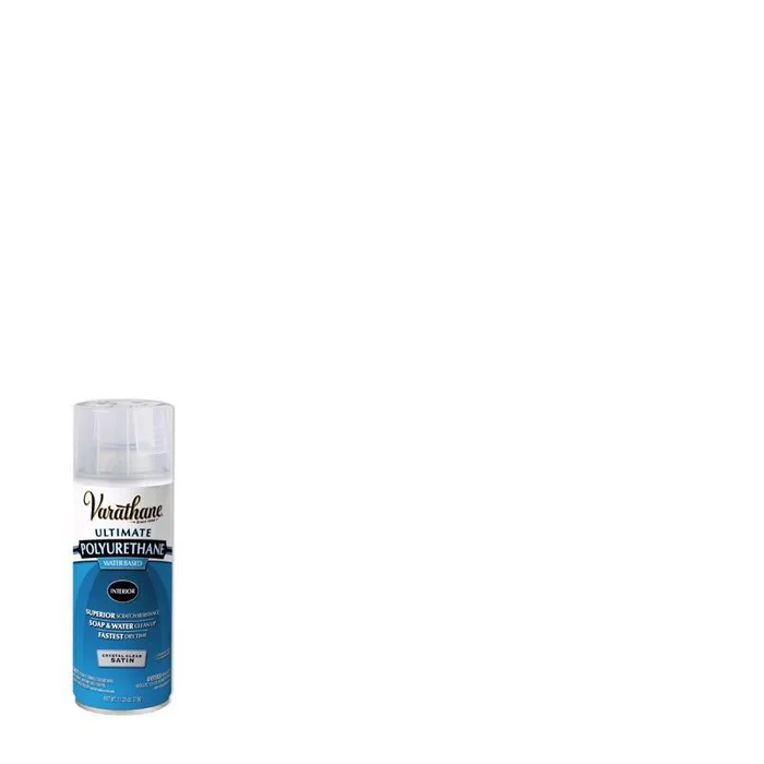 Varathane Ultimate Satin Crystal Clear Water-Based Polyurethane Spray 11.25 oz (Pack of 6)