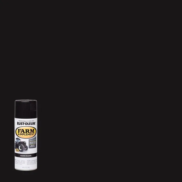 Rust-Oleum Specialty Indoor and Outdoor Gloss Black Farm & Implement 12 oz (Pack of 6)