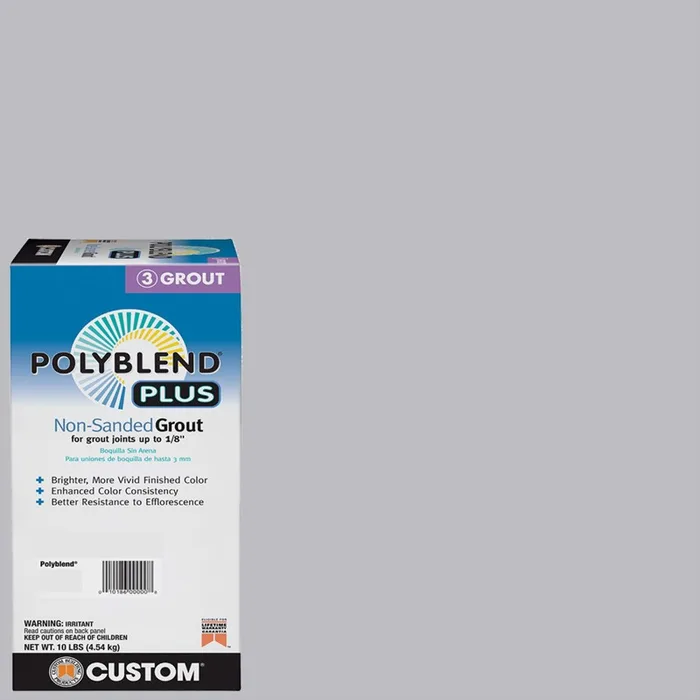 Custom Building Products Polyblend Plus Indoor and Outdoor Platinum Non-Sanded Grout 10 lb