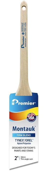 Premier Montauk 2 in. Firm Thin Angle Sash Paint Brush (Pack of 6)