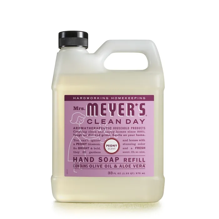 Mrs. Meyer's Clean Day Peony Scent Hand Soap Refill 33 oz