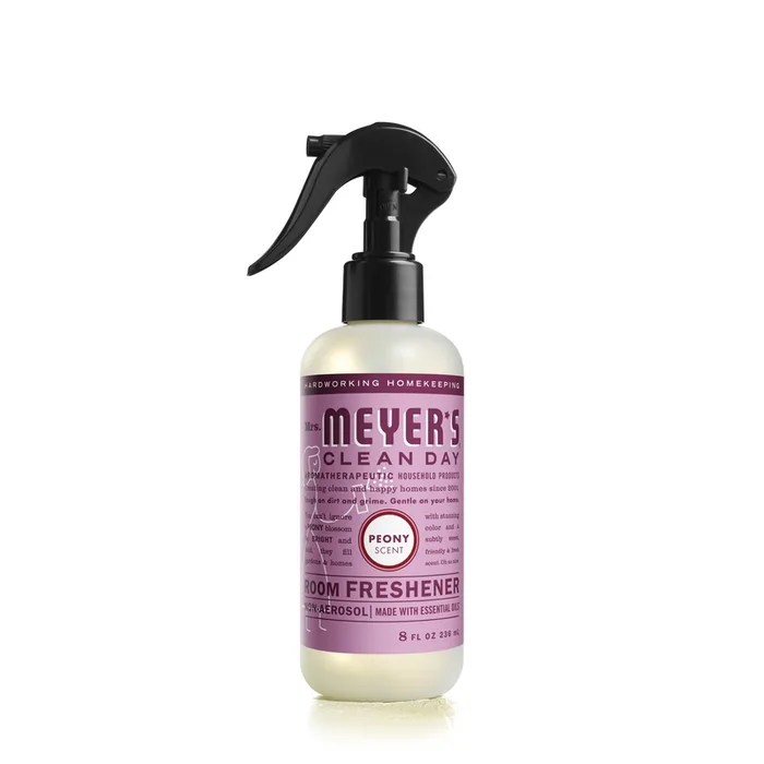 Mrs. Meyer's Clean Day Peony Scent Air Freshener Spray 8 oz Liquid (Pack of 6)