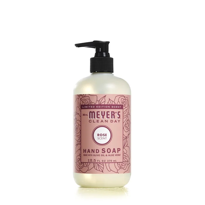 Mrs. Meyer's Clean Day Rose Scent Liquid Hand Soap 12.5 oz (Pack of 6)