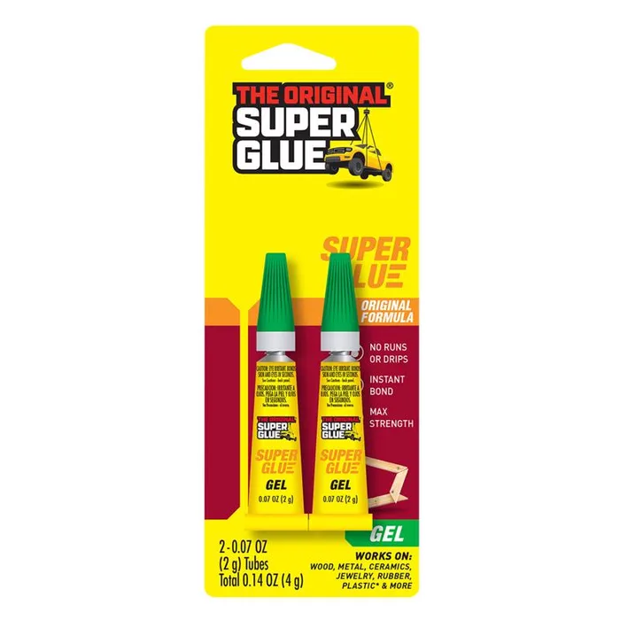 The Original Super Glue High Strength Cyanoacrylate Instant Bond Adhesive 2 gm (Pack of 12)