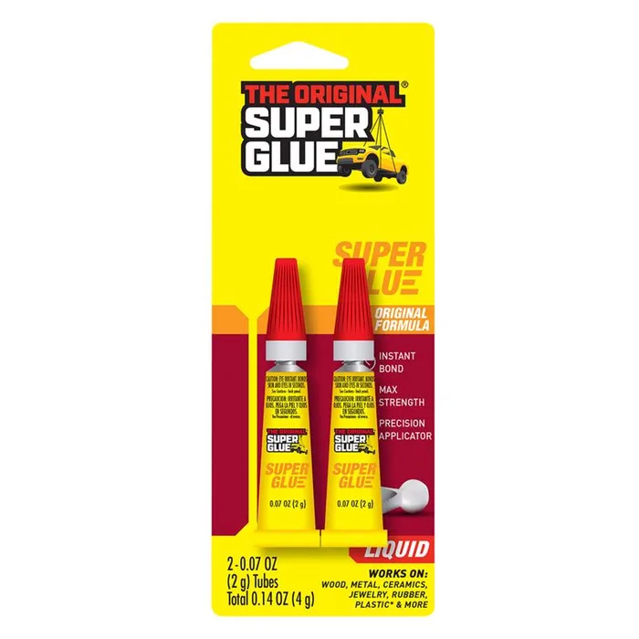 The Original Super Glue High Strength Cyanoacrylate Instant Bond Adhesive 2 gm (Pack of 12)