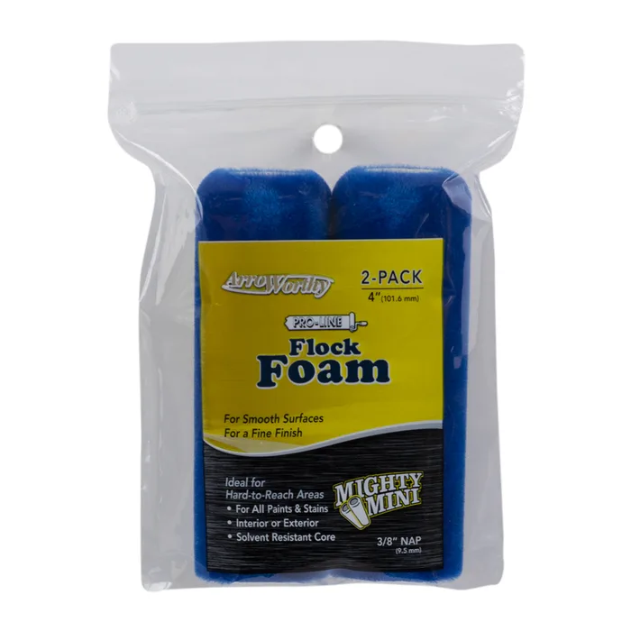 ArroWorthy Pro-Line Flock 4 in. W X 3/8 in. Mini Paint Roller Cover 2 pk (Pack of 12)