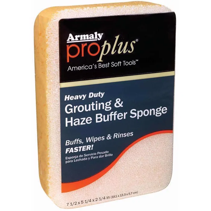 Armaly ProPlus Heavy Duty Antibacterial Sponge For Grouting & Haze Buffer 7.5 in. L 1 pc (Pack of 12)