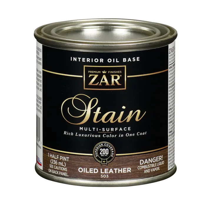 ZAR Semi-Transparent Oiled Leather Oil-Based Polyurethane Wood Stain 1/2 pt (Pack of 6)