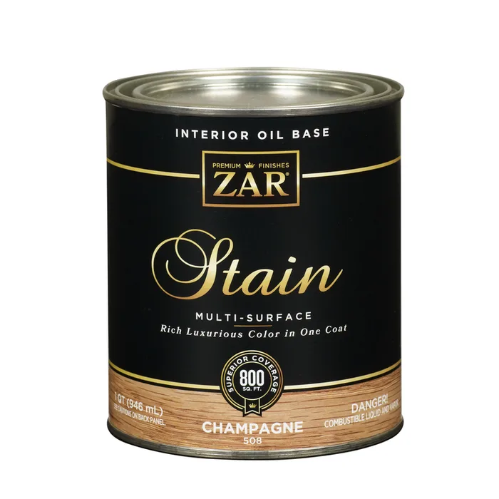 ZAR Semi-Transparent Champagne Oil-Based Polyurethane Wood Stain 1 qt (Pack of 4)