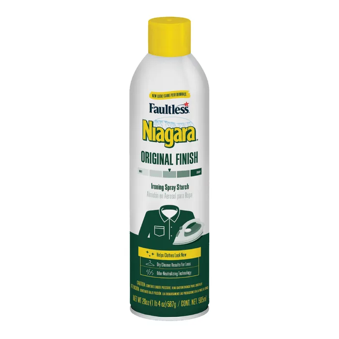 Niagara Faultless Original Scent Spray Starch Aerosol 20 oz 1 pk (Pack of 12)