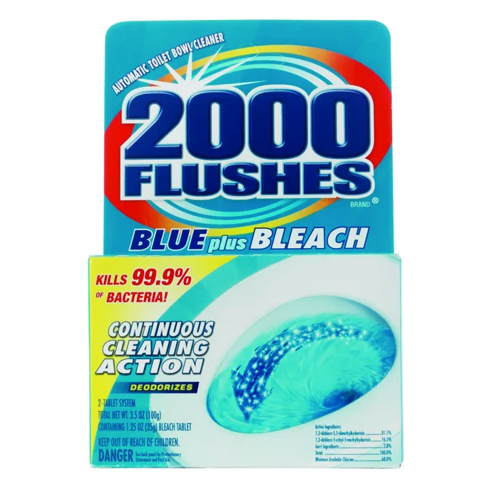 2000 Flushes Clean Scent Automatic Toilet Bowl Cleaner 3.5 oz Tablet (Pack of 12)