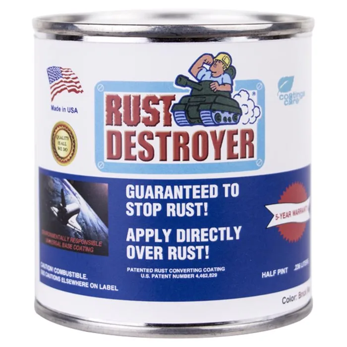 Rust Destroyer Indoor and Outdoor Matte Red Oil-Based Alkyd-Based Rust Prevention Paint 8 oz (Pack of 6)