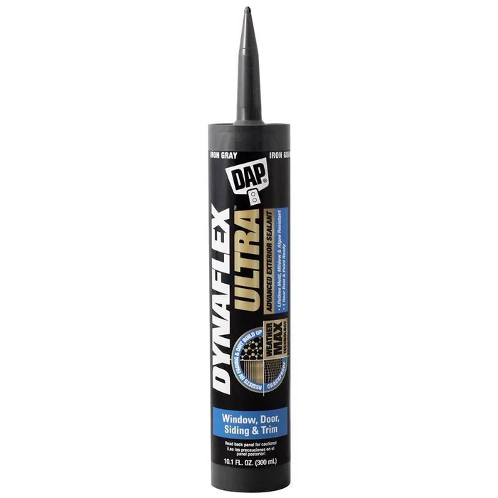 DAP Dynaflex Ultra Iron Gray Advanced Latex Door/Siding/ Window Sealant 10.1 oz (Pack of 12)