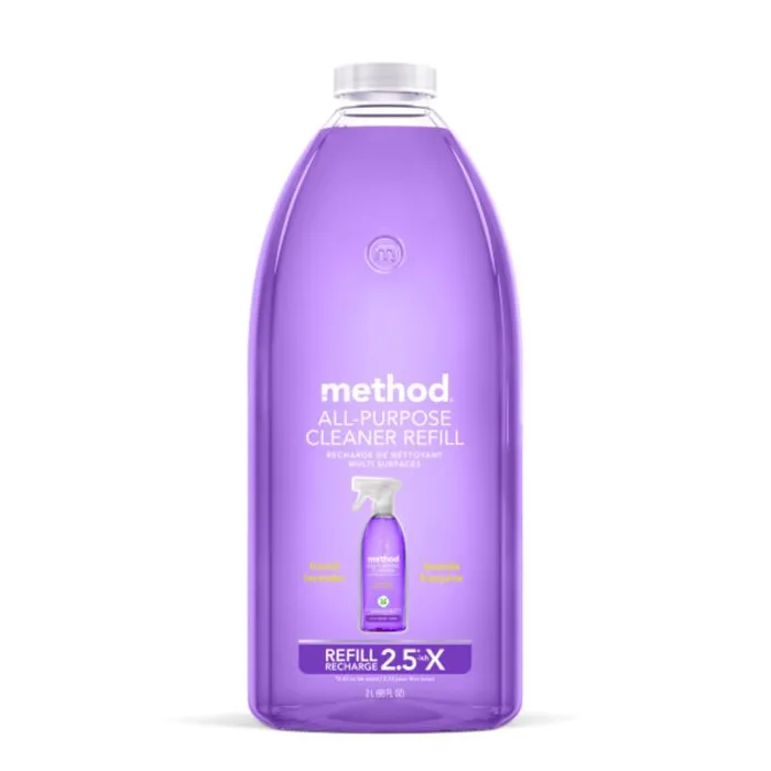 Method Lavender Scent All Purpose Cleaner Refill Liquid 68 oz (Pack of 6)