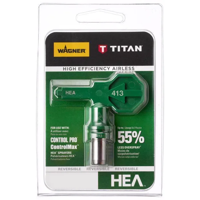Wagner Titan 413 HEA Fan Airless Spray Tip 1600 psi 8 ft. (Pack of 3)