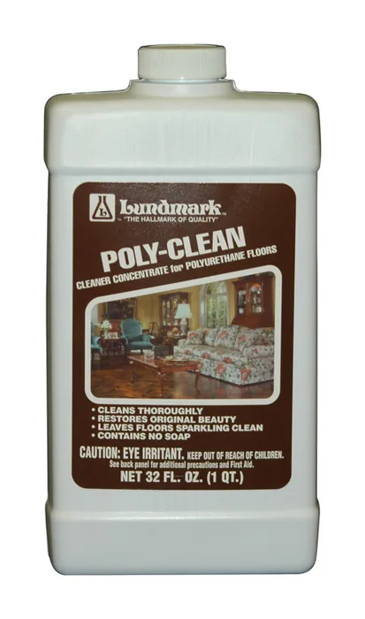 Lundmark Poly-Clean Floor Cleaner Liquid 1 qt (Pack of 6)