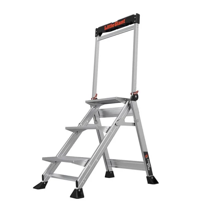 Little Giant Jumbo 3.5 ft. H Aluminum Step Ladder Type IAA 375 lb. cap.