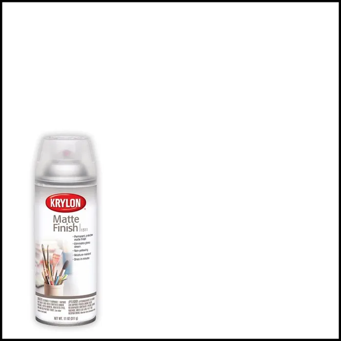 Krylon Matte Finish Clear Finish Spray Coating 11 oz (Pack of 6)