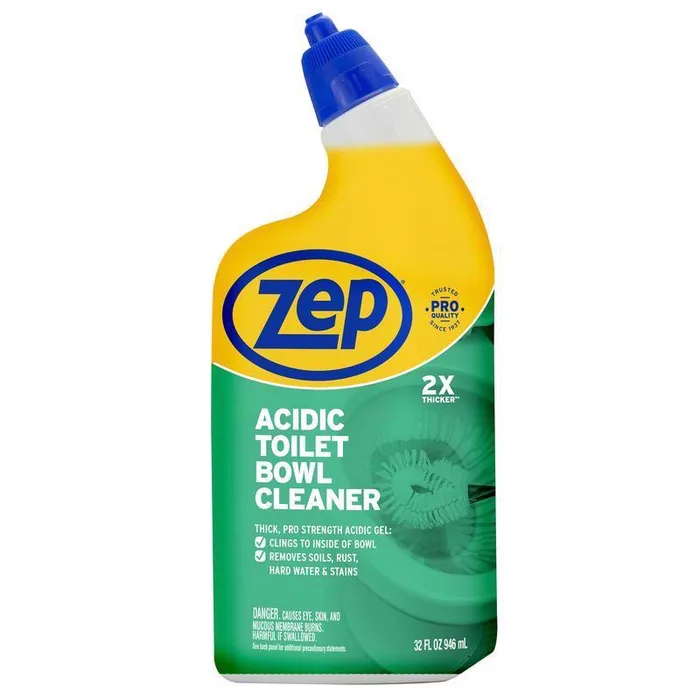 Zep Wintergreen Scent Acidic Toilet Bowl Cleaner 32 oz Liquid (Pack of 12)