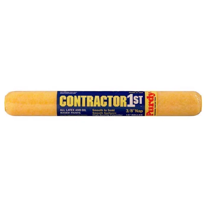 Purdy Contractor 1st Polyester 18 in. W X 3/8 in. Paint Roller Cover 1 pk