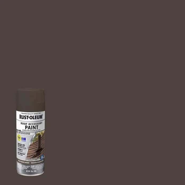 Rust-Oleum Roof Accessory Flat/Matte Weathered Wood Spray Paint 12 oz (Pack of 6)