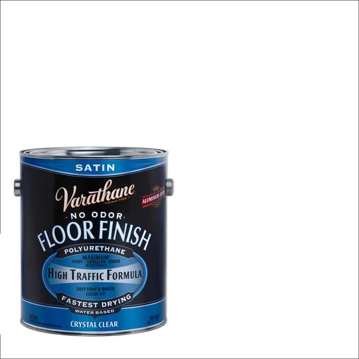 Varathane Satin Crystal Clear Water-Based Floor Finish 1 gal (Pack of 2)