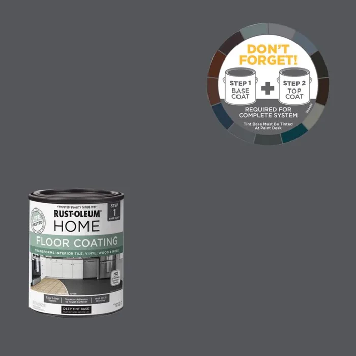 Rust-Oleum Home Dark Tint Base Water-Based Floor Coating Step 1 30.5 oz (Pack of 6)