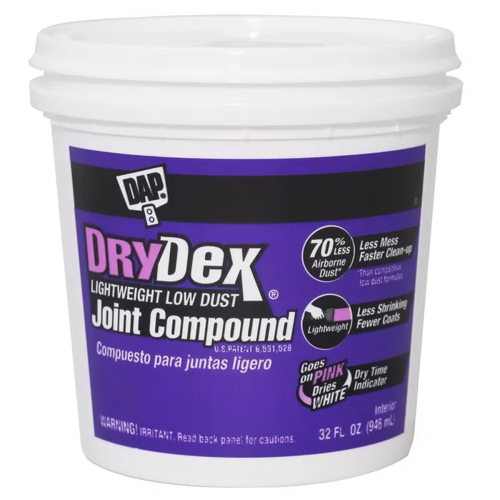 DAP DryDex Pink All Purpose Dust Control Joint Compound 32 oz (Pack of 8)