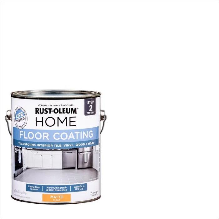 Rust-Oleum Home Clear Coat Matte Floor Coating Step2 1 gal (Pack of 2)