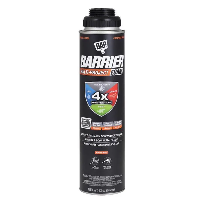 DAP Barrier Foam Orange Polyurethane Foam Multipurpose Barrier Foam 23 oz (Pack of 12)