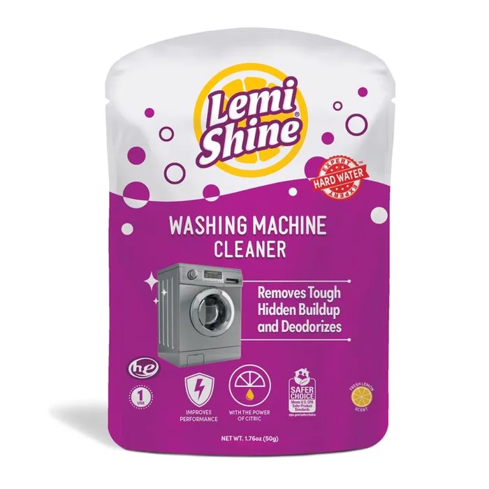 Lemi Shine Lemon Scent Washing Machine Cleaner 1.76 oz Powder (Pack of 10)