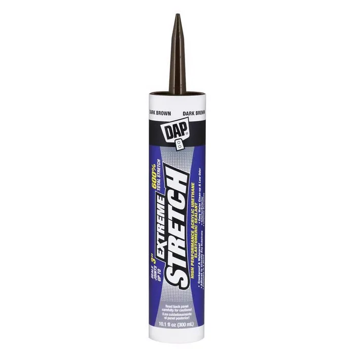 DAP Extreme Stretch Dark Brown Acrylic Urethane All Purpose Elastomeric Sealant 10.1 oz (Pack of 12)