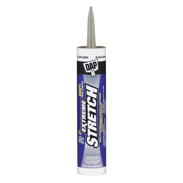 DAP Extreme Stretch Slate Gray Acrylic Urethane All Purpose Elastomeric Sealant 10.1 oz (Pack of 12)
