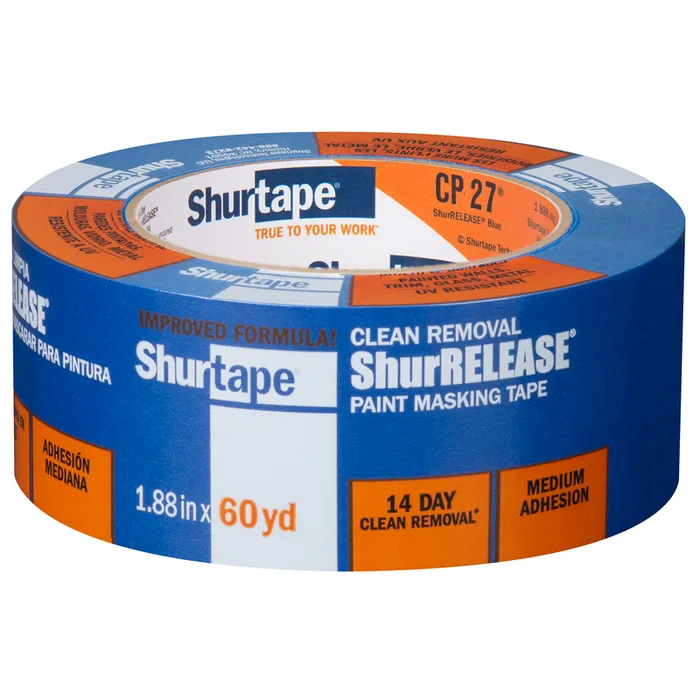 Shurtape Shurrelease 1.88 in. W X 60 yd L Blue Medium Strength Painter's Tape 1 pk (Pack of 24)