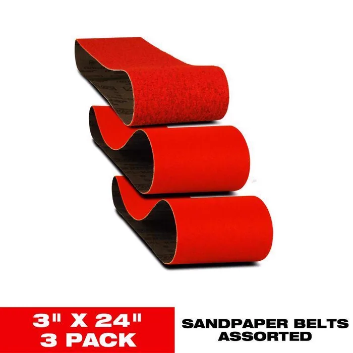 Diablo 24 in. L X 3 in. W Zirconium Abrasive Sanding Belt Assorted Grit Assorted 3 pk