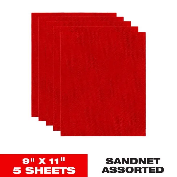 Diablo SandNet 9 in. L X 11 in. W Assorted Grit Ceramic Blend All Purpose Sandpaper 5 pk