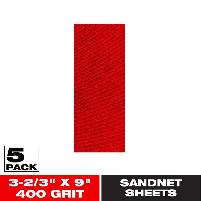 Diablo SandNet 9 in. L X 3-2/3 in. W 400 Grit Ceramic Blend Sanding Sheet 5 pk