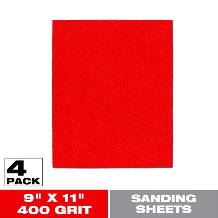 Diablo 9 in. L X 11 in. W 400 Grit Aluminum Oxide Sanding Sheet 4 pk