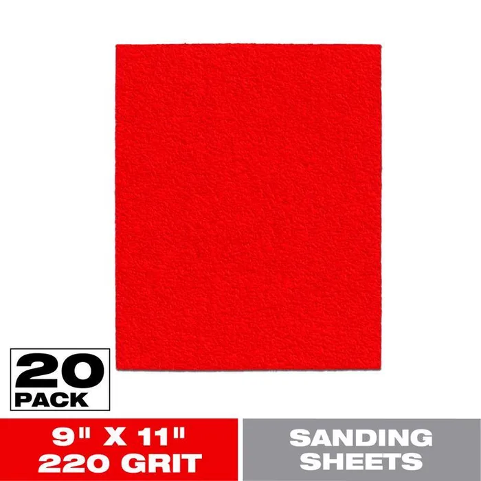 Diablo 9 in. L X 11 in. W 220 Grit Aluminum Oxide Sanding Sheet 20 pk