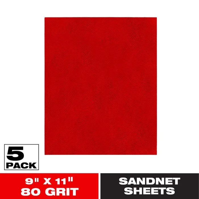 Diablo SandNet 11 in. L X 9 in. W 80 Grit Ceramic Sanding Sheet 5 pk