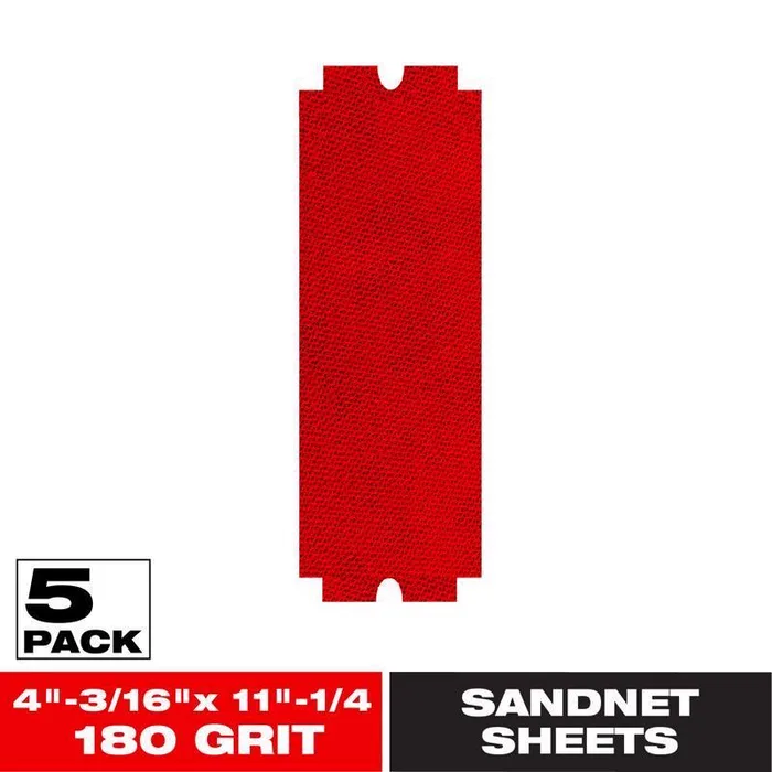 Diablo SandNet 11-1/4 in. L X 4-3/16 in. W 180 Grit Ceramic Sanding Sheet 5 pk