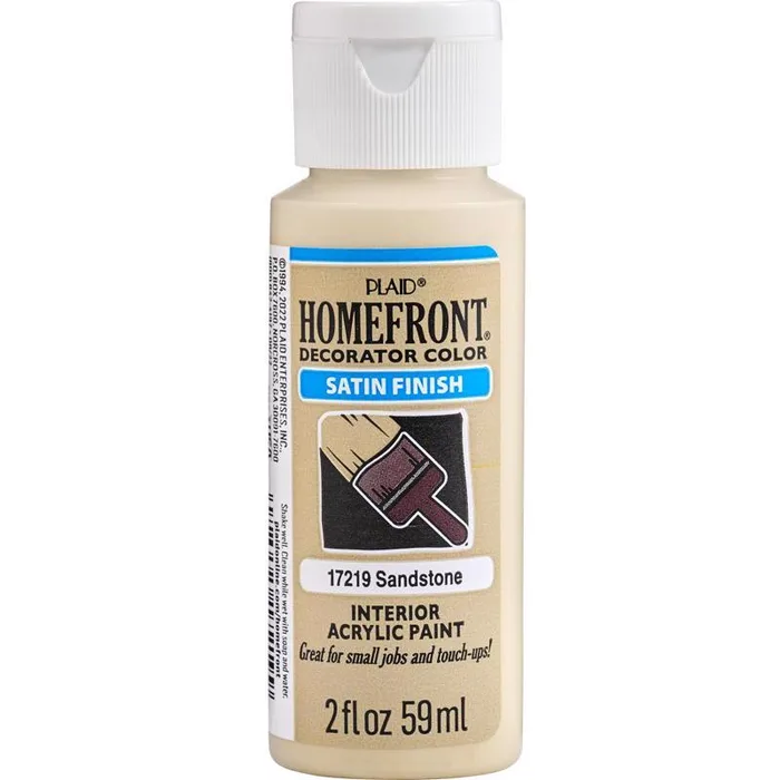 Homefront Satin Sandstone Hobby Paint 2 oz (Pack of 3)