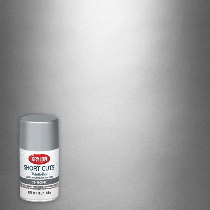 Krylon Short Cuts Metallic Chrome Spray Paint 3 oz (Pack of 6)