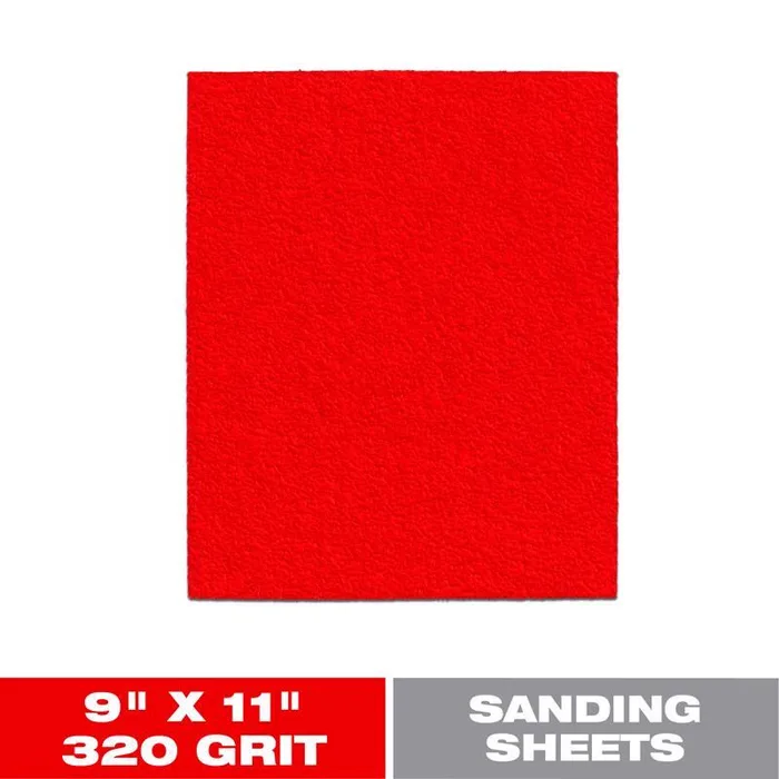 Diablo 11 in. L X 9 in. W Aluminum Oxide 320 Grit Ultra Fine Sanding Sheet (Pack of 50)