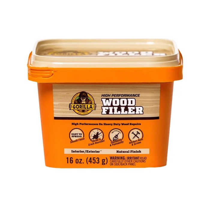 Gorilla Natural Wood Filler 16 oz (Pack of 6)