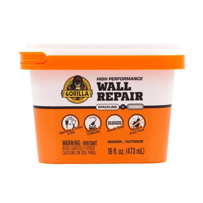 Gorilla White in. W X Wall Repair in. L Wall Repair Kit (Pack of 4)
