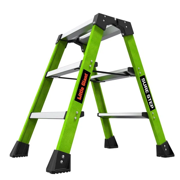 Little Giant Sure Step 25.98 in. H X 11.8 in. W X 8 in. D 375 lb. cap. 3 step Resin Step Stool