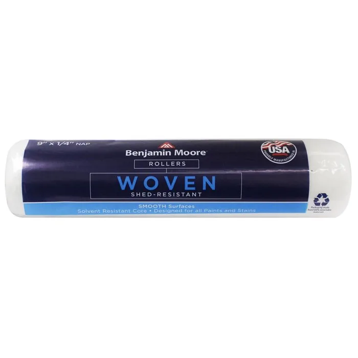 Benjamin Moore Woven 9 in. W X 1/4 in. Regular Paint Roller Cover 1 pk (Pack of 12)