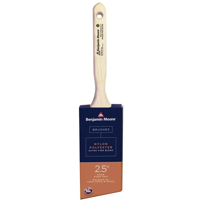 Benjamin Moore 2-1/2 in. Extra Stiff Angle Sash Paint Brush (Pack of 6)