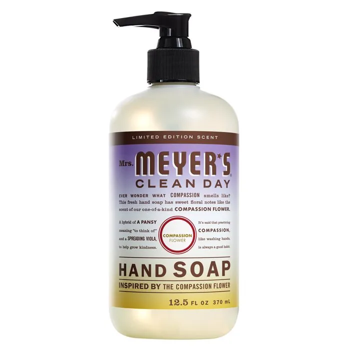 Mrs. Meyer's Clean Day Compassion Flower Scent Liquid Hand Soap 12.5 oz (Pack of 6)